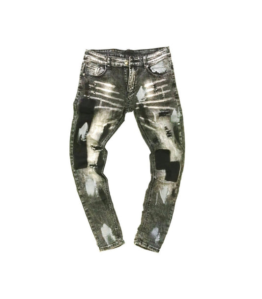 Pistol Patched Skinny Jeans
